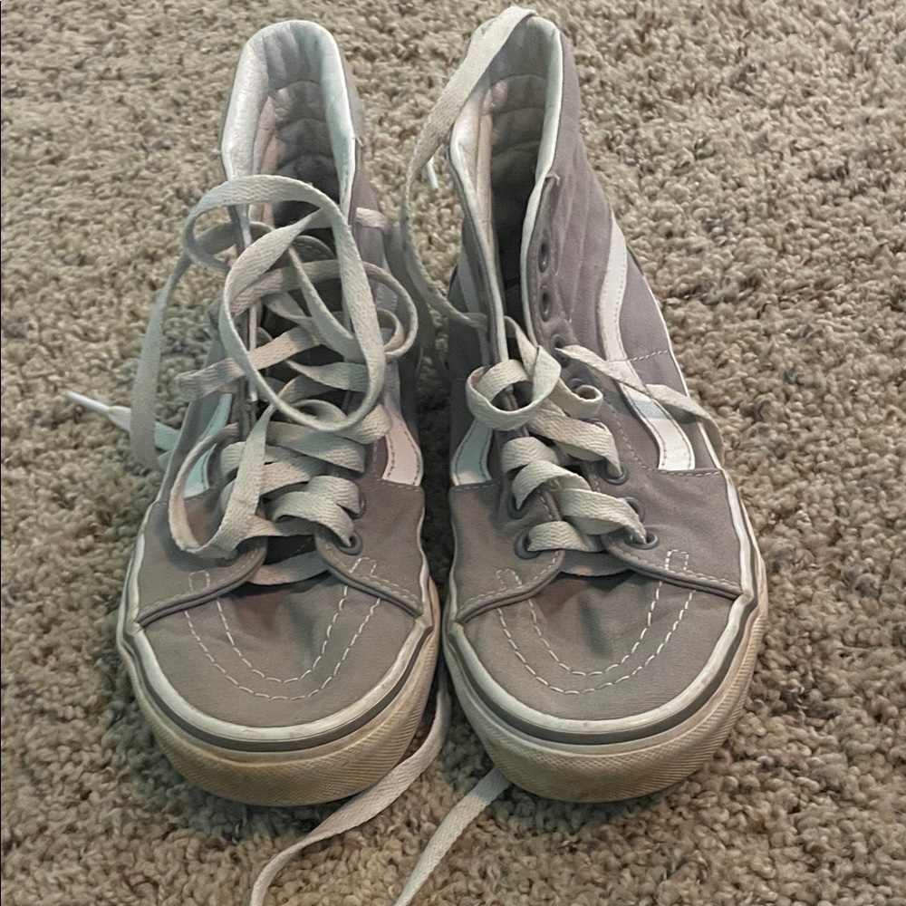 Gray High-Top vans size 6 women’s